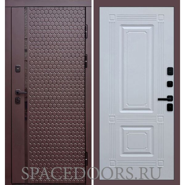 Дверь Termo-door Simple шоколад Мадрид Белый софт