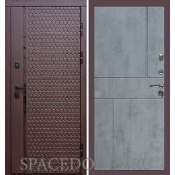 Дверь Termo-door Simple шоколад Горизонт бетон темный