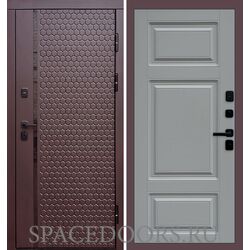 Дверь Termo-door Simple шоколад Лион Grey софт