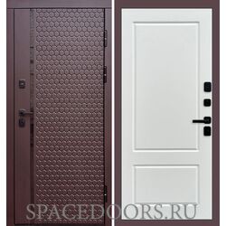 Дверь Termo-door Simple шоколад Марсель Белый софт