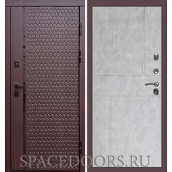 Дверь Termo-door Simple шоколад Горизонт бетон светлый