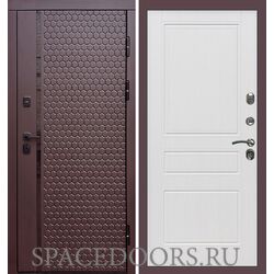 Дверь Termo-door Simple шоколад Классика белое дерево