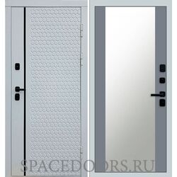 Дверь Termo-door Simple white 27 зеркало Grey Софт