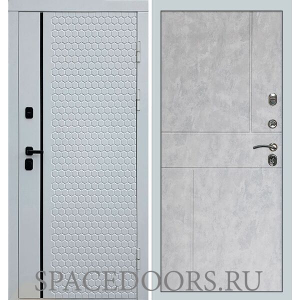 Дверь Termo-door Simple white Горизонт бетон светлый
