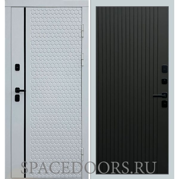 Дверь Termo-door Simple white Flat Черный кварц