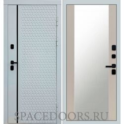 Дверь Termo-door Simple white 27 зеркало Слоновая кость
