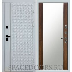 Дверь Termo-door Simple white Зеркало дуб