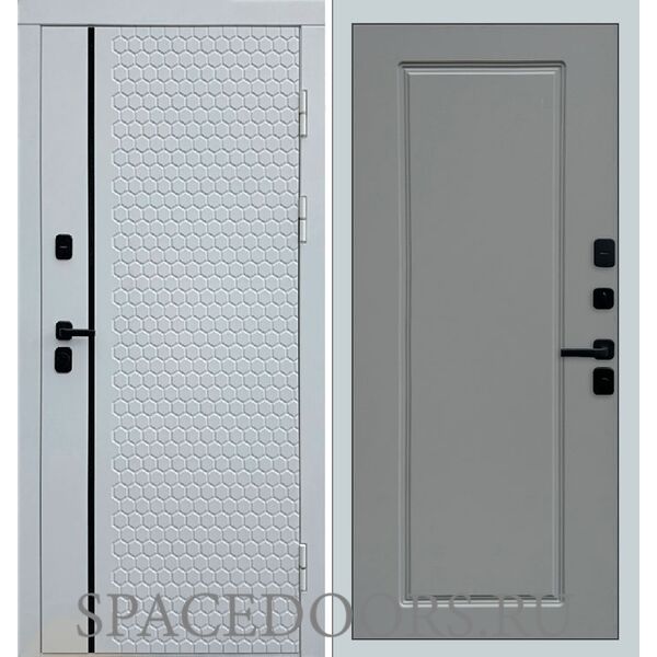 Дверь Termo-door Simple white Гранд Grey софт