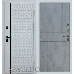 Дверь Termo-door Simple white Горизонт бетон темный