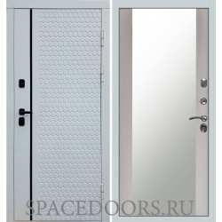 Дверь Termo-door Simple white Зеркало лиственница
