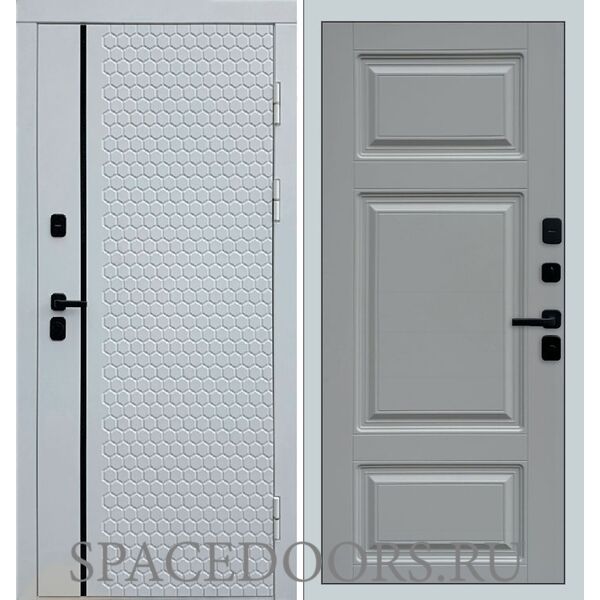 Дверь Termo-door Simple white Лион Grey софт