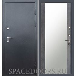 Дверь Termo-door Техно графит Зеркало темный бетон