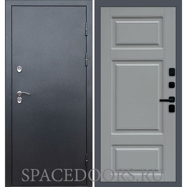 Дверь Termo-door Техно графит Лион Grey софт