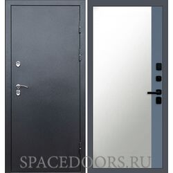 Дверь Termo-door Техно графит Зеркало фацет Grey софт