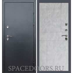 Дверь Termo-door Техно графит Горизонт бетон светлый