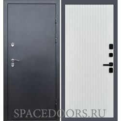 Дверь Termo-door Техно графит Flat Белый софт