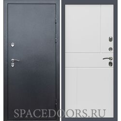 Дверь Termo-door Техно графит Горизонт белый