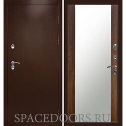 Дверь Termo-door Техно медь Зеркало дуб