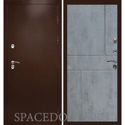 Дверь Termo-door Техно медь Горизонт бетон темный
