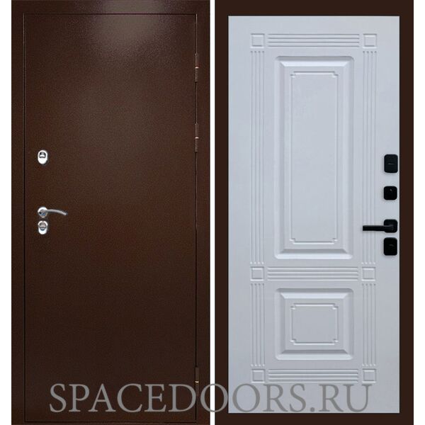 Дверь Termo-door Техно медь Мадрид Белый софт
