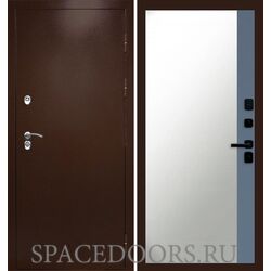 Дверь Termo-door Техно медь Зеркало фацет Grey софт