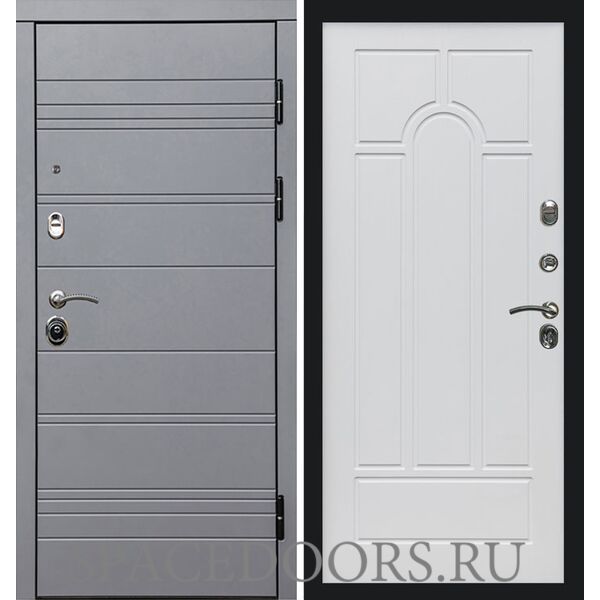 Дверь Termo-door Термо Grey line Арка белое дерево