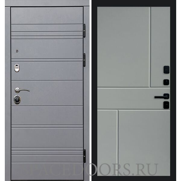 Дверь Termo-door Термо Grey line Горизонт Grey софт