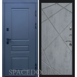 Дверь Termo-door Термо премиум орегон графит Лучи бетон темный