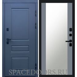 Дверь Termo-door Термо премиум орегон графит 27 зеркало Grey Софт
