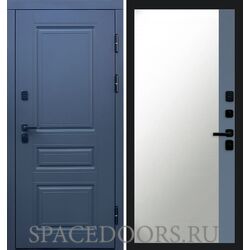 Дверь Termo-door Термо премиум орегон графит Зеркало фацет Grey софт