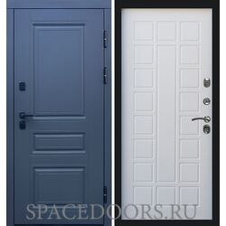 Дверь Termo-door Термо премиум орегон графит Престиж белое дерево
