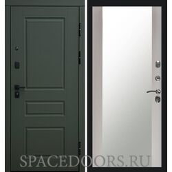 Дверь Termo-door Термо премиум орегон грин Зеркало лиственница