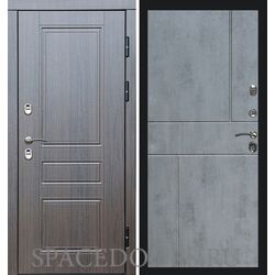 Дверь Termo-door Термо премиум Орегон венге Горизонт бетон темный