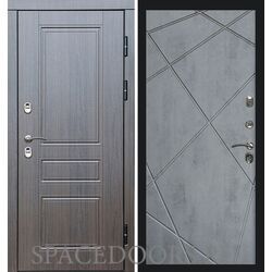 Дверь Termo-door Термо премиум Орегон венге Лучи бетон темный