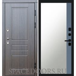 Дверь Termo-door Термо премиум Орегон венге Зеркало фацет Grey софт