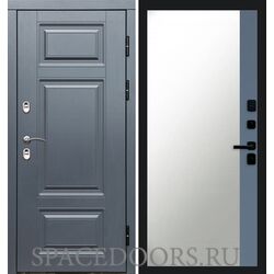 Дверь Termo-door Термо премиум Grey Зеркало фацет Grey софт