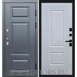Дверь Termo-door Термо премиум Grey Мадрид Белый софт