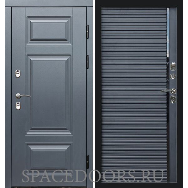 Дверь Termo-door Термо премиум Grey Porte black