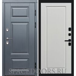 Дверь Termo-door Термо премиум Grey Гранд Белый софт