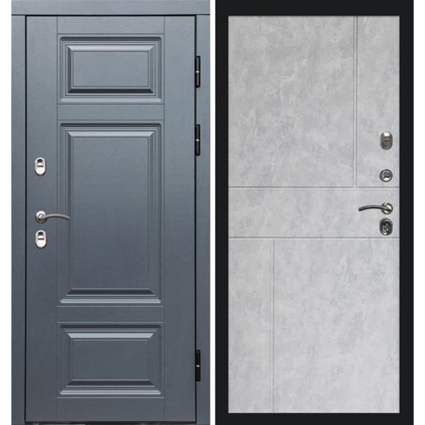Дверь Termo-door Термо премиум Grey Горизонт бетон светлый