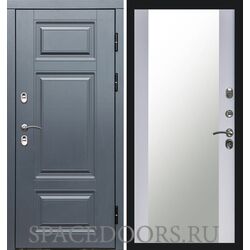 Дверь Termo-door Термо премиум Grey Зеркало белый