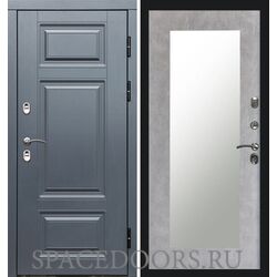 Дверь Termo-door Термо премиум Grey Зеркало триумф бетон светлый