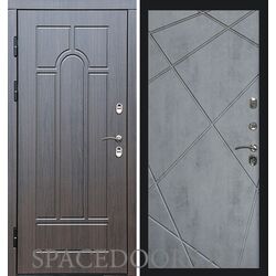 Дверь Termo-door Термо премиум Модена венге Лучи бетон темный
