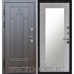 Дверь Termo-door Термо премиум Модена венге Зеркало триумф бетон светлый