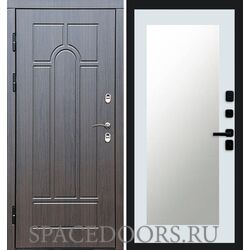 Дверь Termo-door Термо премиум Модена венге Триумф Белый софт с зеркалом