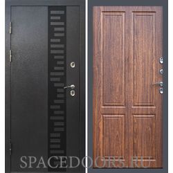 Дверь Termo-door Термо Сибирь серебро антик декор Орех стандарт