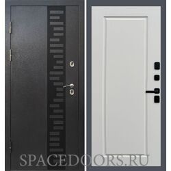 Дверь Termo-door Термо Сибирь серебро антик декор Гранд Слоновая кость