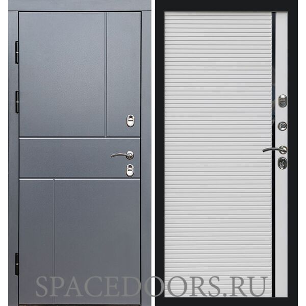 Дверь Termo-door Термо Вертикаль Grey антик Porte white