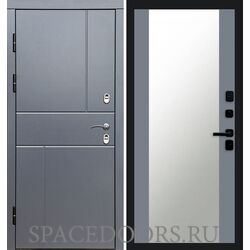 Дверь Termo-door Термо Вертикаль Grey антик 27 зеркало Grey Софт