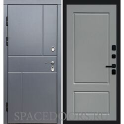 Дверь Termo-door Термо Вертикаль Grey антик Марсель Grey софт